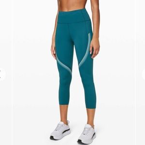 Lululemon Speed Limit Crop 23” - Bermuda Teal - Excellent Like New Condition - 6